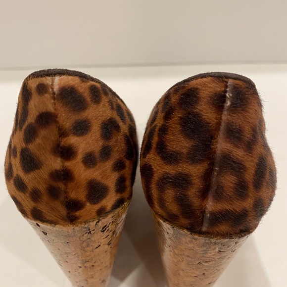 Christian Louboutin coroclic wedge leopard pumps